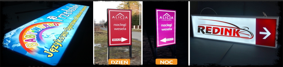 szyldy, konstrukcje, bilbordy, kasetony